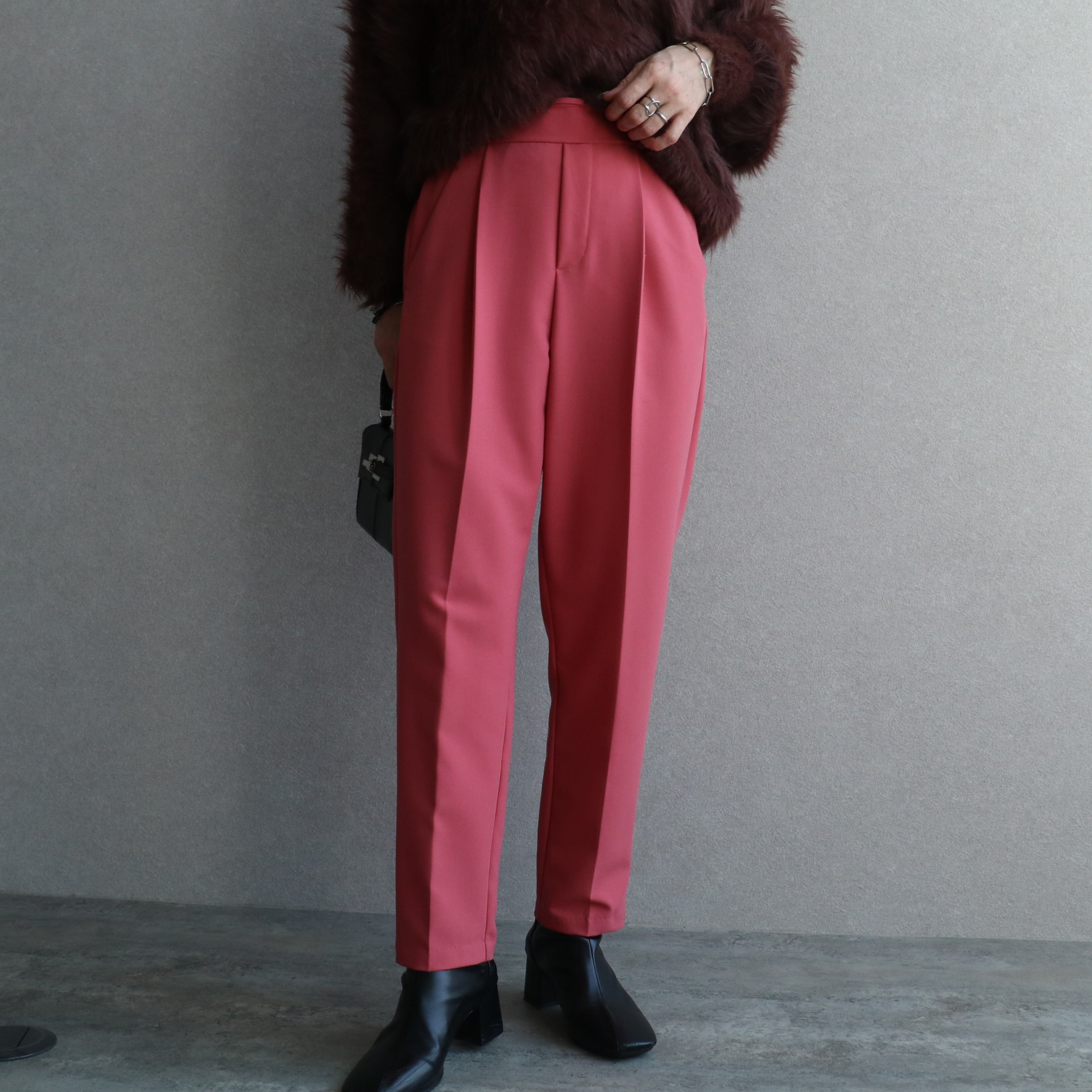 センタープレステーパードパンツ【bel-hr-0501-z】メール便送料無料