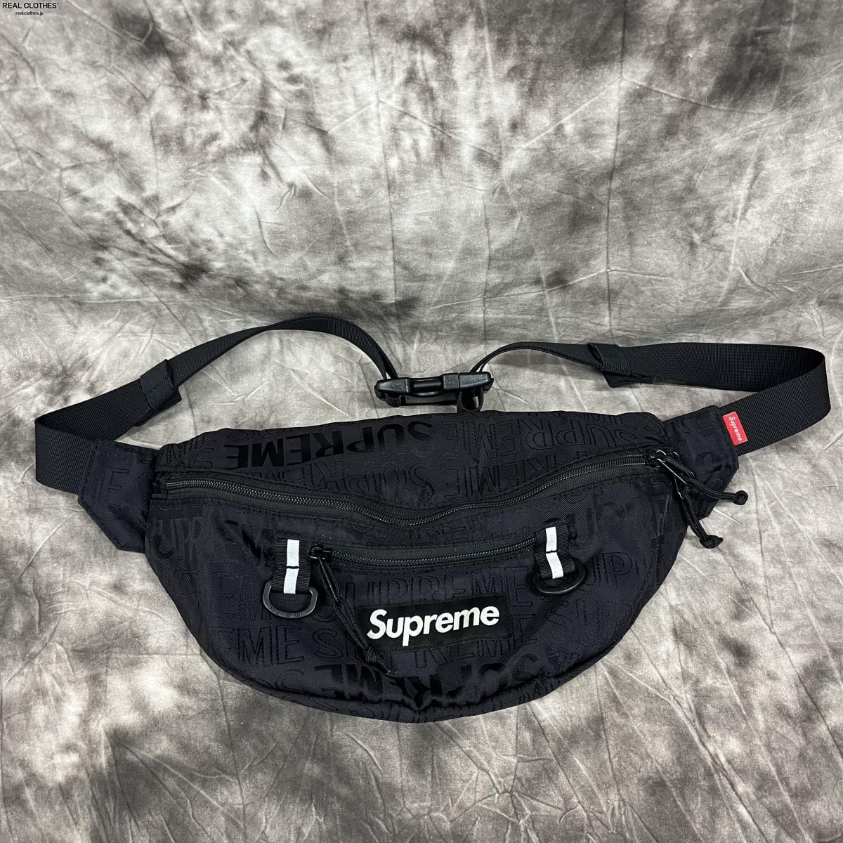 Supreme waist bag black 黒