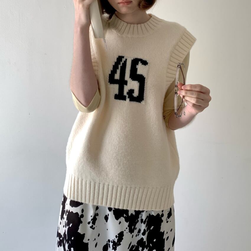 45 knit vest　J00052