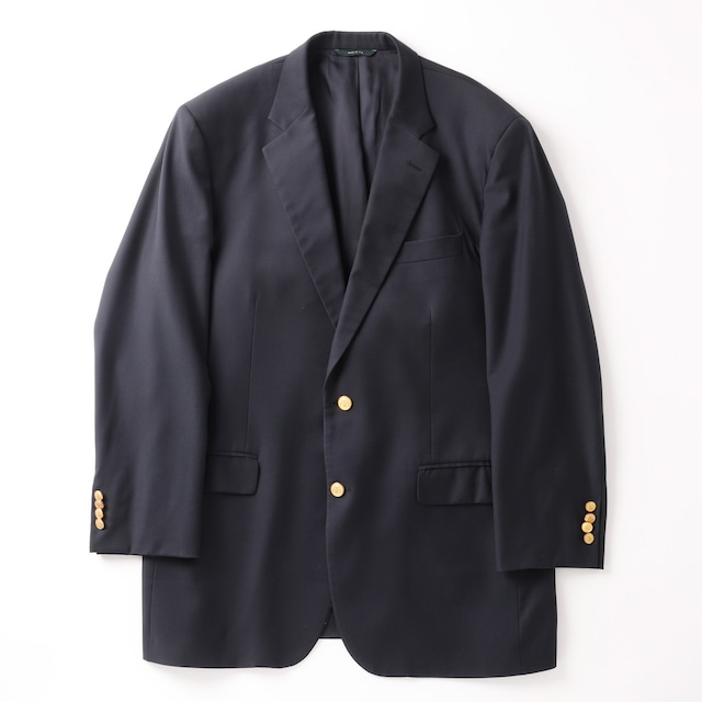 【極美品】BROOKS BROTHERS Loro Piana Made in USA wool Navy blazer size42 gold button mint condition ／ブルックス ブラザーズ ロロピアーナ 高級生地 ウール 紺ブレ ネイビー ジャケット サイズ42 金ボタン 定価約15万 USA製