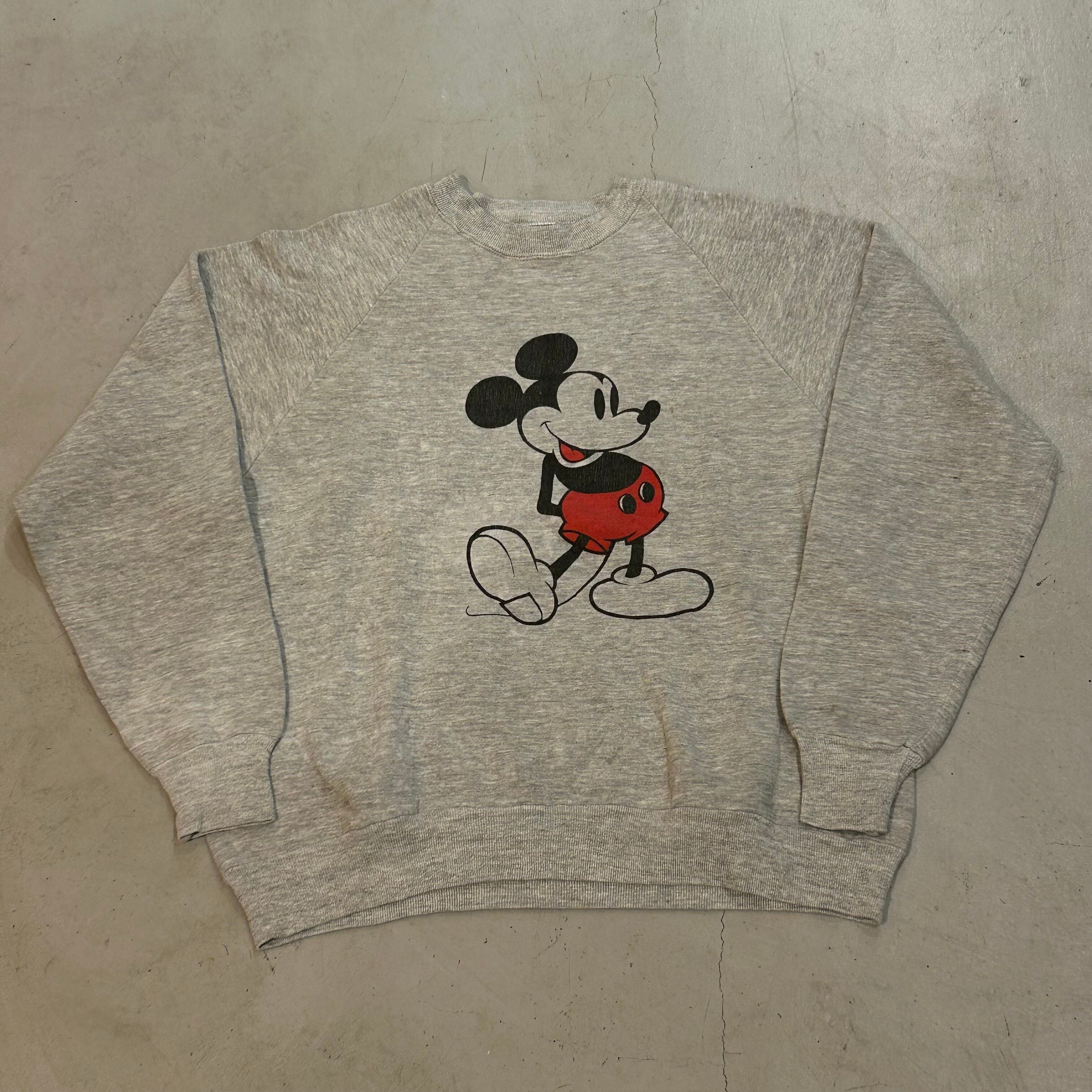 80s Disney Mickey Mouse “文字無し” raglan sweat【高円寺店】 | What 