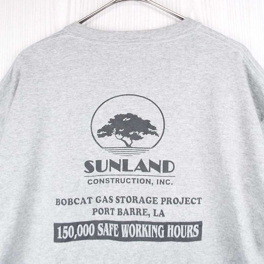 XL|90年代 JERZEES SULAND CONSTRUCTION 企業 両面プリント 半袖T ...