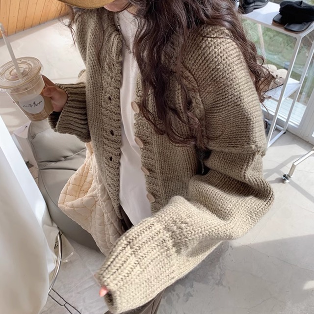 ローゲージニットカーディガン