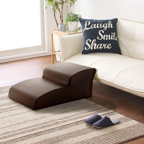 日本製ドッグステップ PVCレザー 犬用階段 2段タイプl ペット ペットグッズ 犬用品