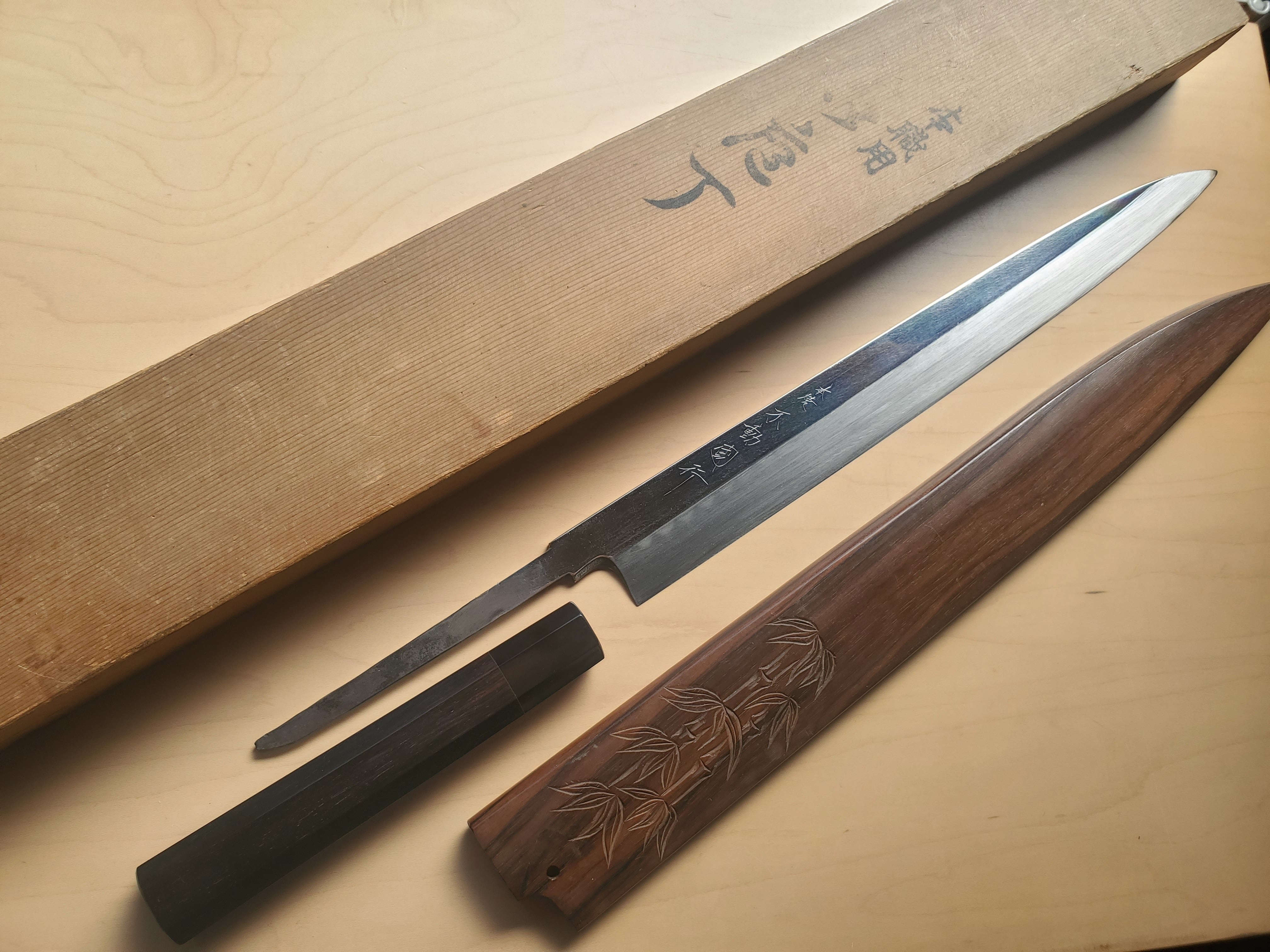 本焼き柳刃包丁　鳥取因幡寅鍛冶 柳刃包丁 – 包丁の築地正本