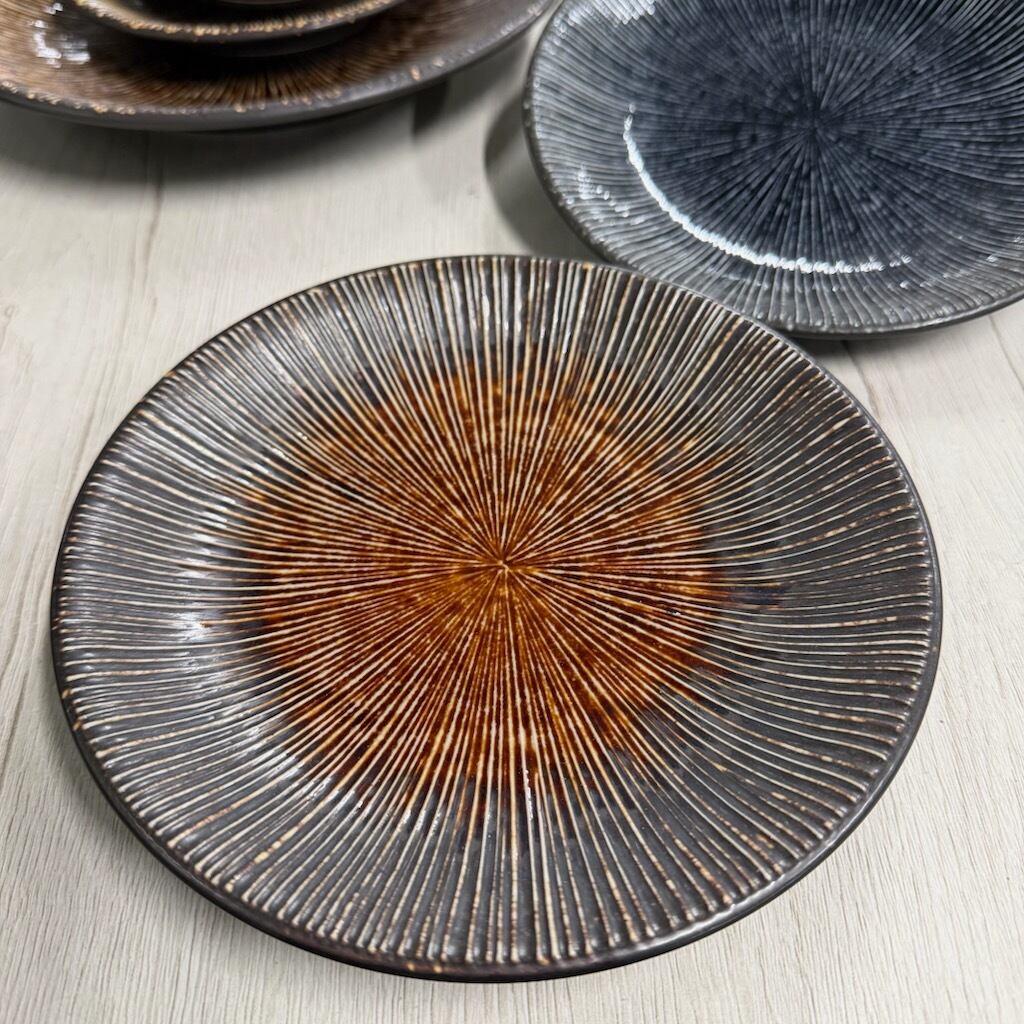 千段 丸皿 5.5皿 18cm 2色 和食器 業務用食器