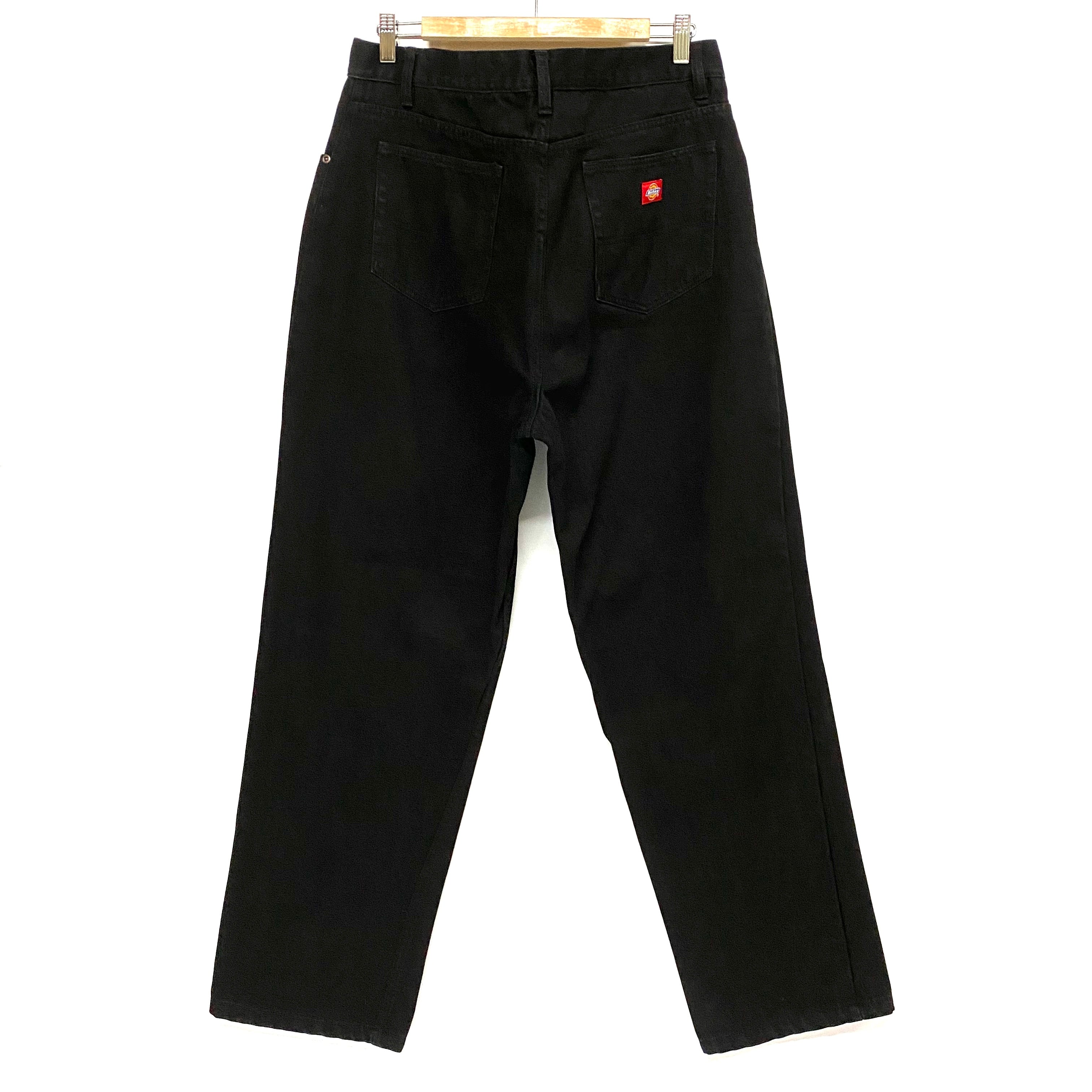 ビッグサイズ Dickies ディッキーズ テーパード デニムパンツ ブラック