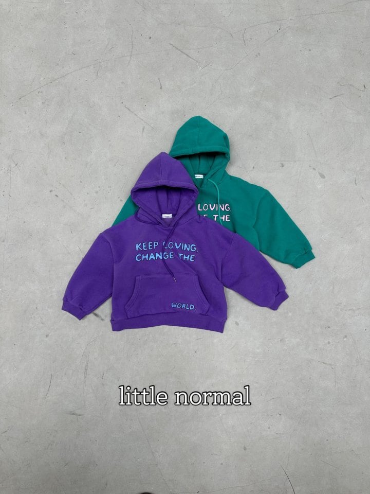 ※11/23まで5%OFF予約【little normal】lettering hoodie/S-JS