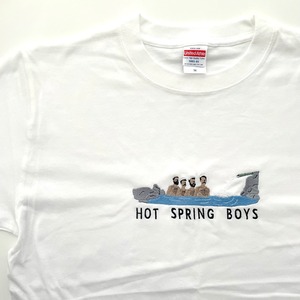 ◆N様オーダー品◆刺繍Tシャツ【hot spring boys】T-299