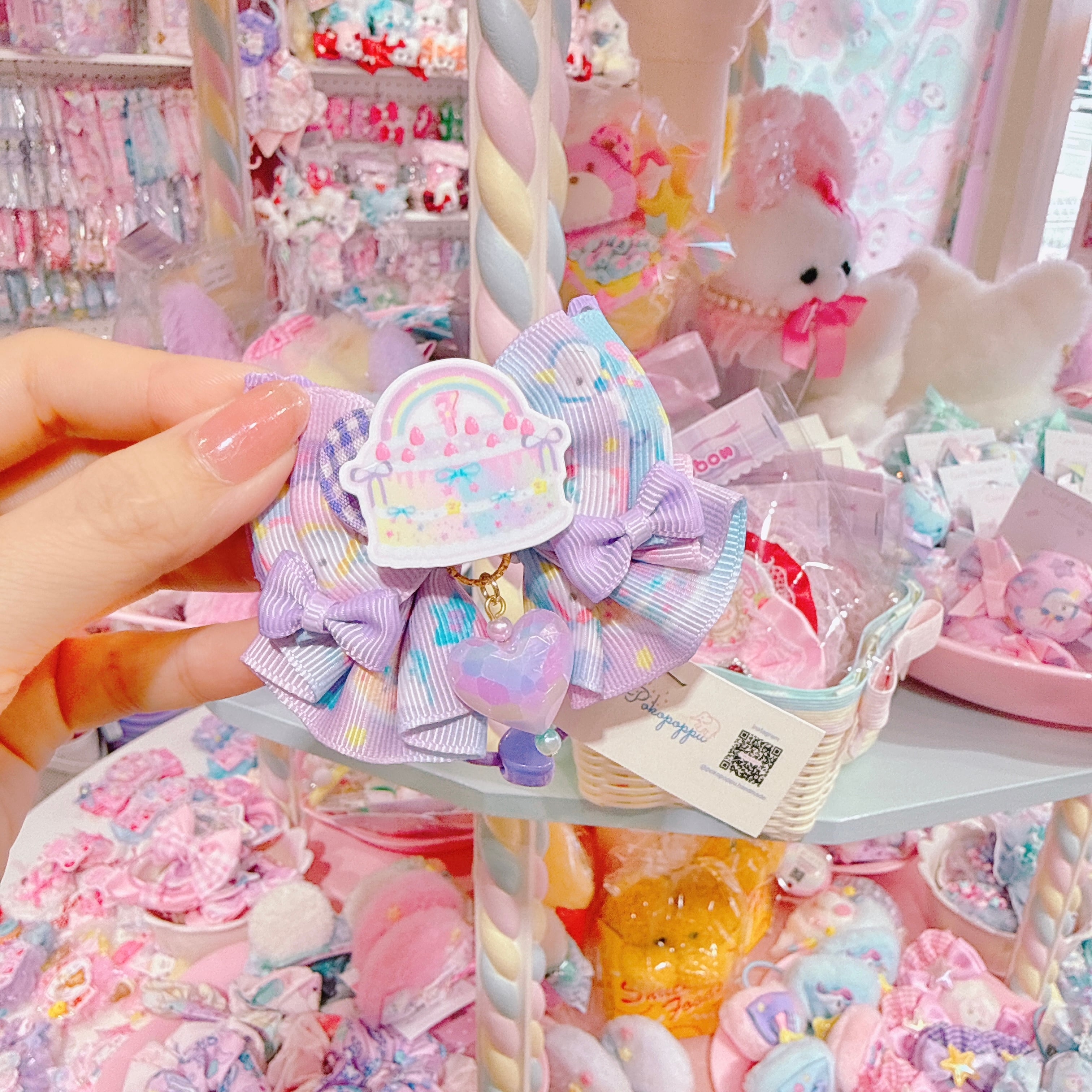 【S5】6-7ミニフレアヘアゴム