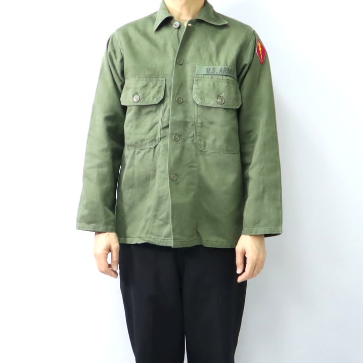 60s BVD ビーブイディー ユーティリティー シャツ 米軍 US ARMY
