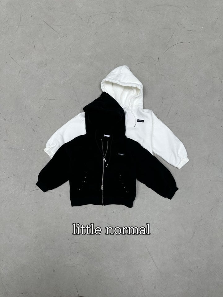 ※11/23まで5%OFF予約【little normal】studs hood zipup /S-JS
