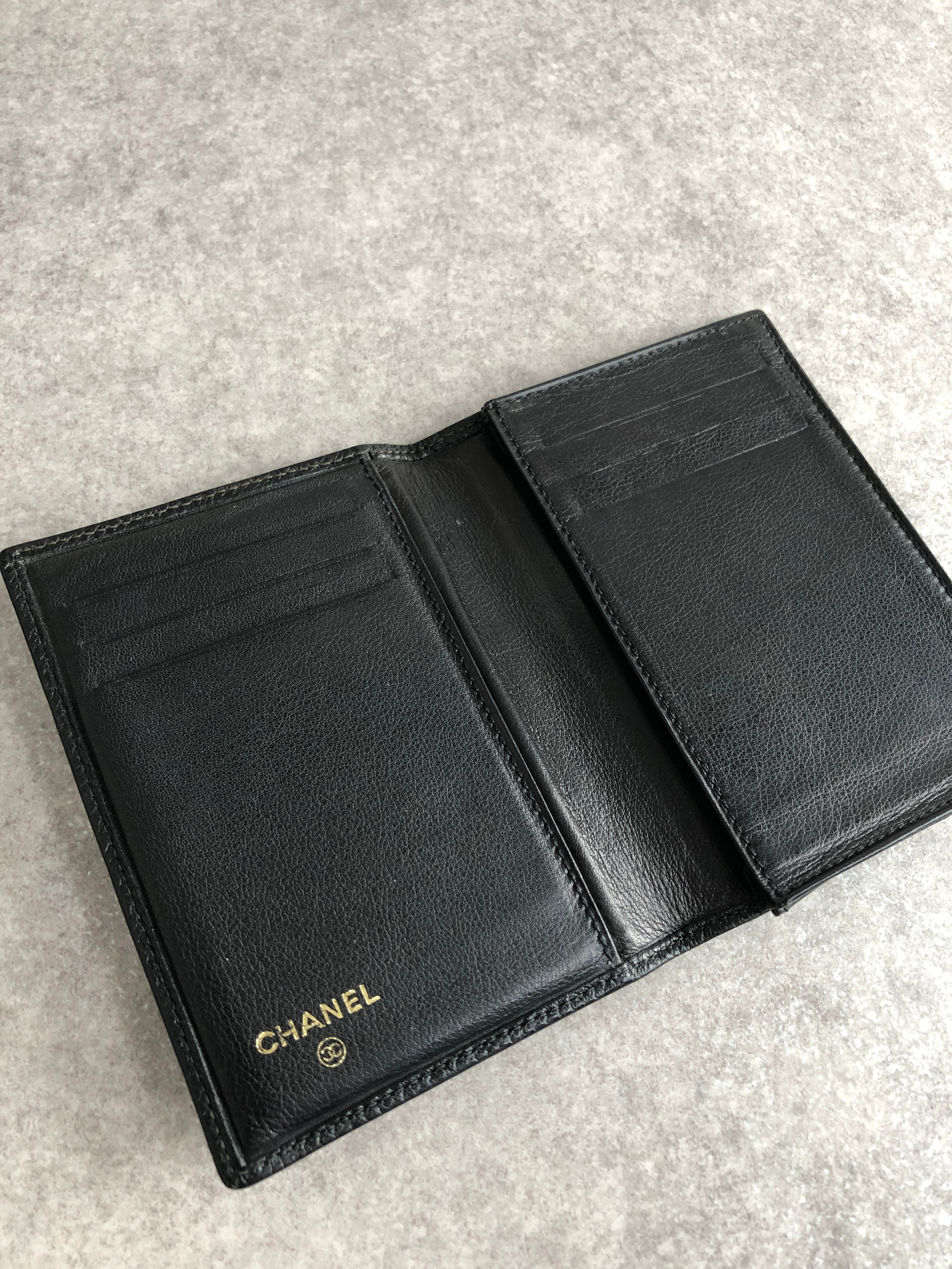 CHANEL シャネル カードケース ブラック ココマーク レザー vintage