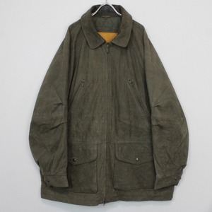 【Caka act2】"Timberland" "極上" Nuback Leather Vintage Loose Coverall Jacket