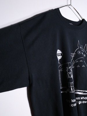 "トトロ" XXL over silhouette black sweatshirt