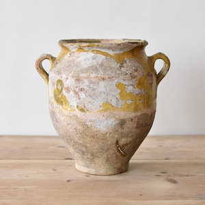 French Pottery Pot / 南フランス コンフィポット プロバンス 陶器の壺 / 2009SL-008