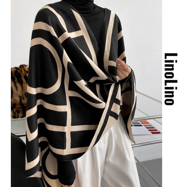 Geometric Luxe Pattern Stole L00735