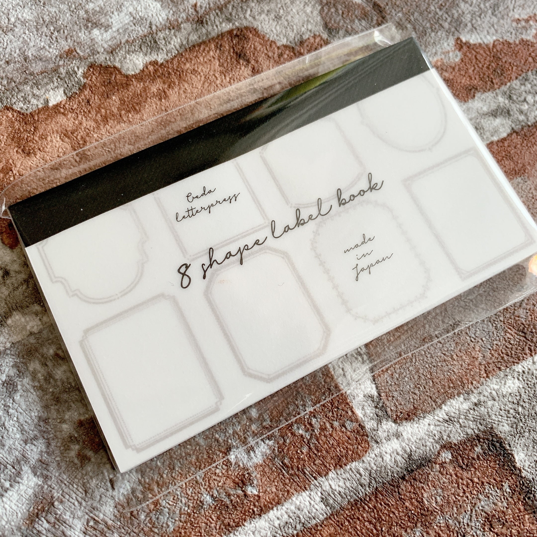 8shape label book 【Frame】活版印刷 ラベルブック 大枝活版室