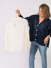 リネンカーディガン(BRAHMIN)