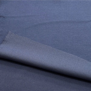 ★TB488◆2m◆綿ポリエステル混フライスニット生地◆くすみブルー系