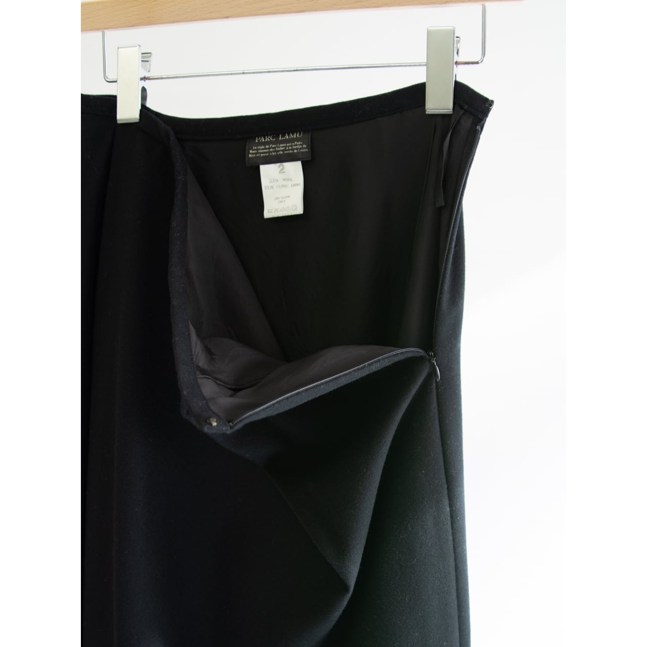 【PARC LAMU】Made in Japan 100% Wool Flannel Skirt(パルクラミュー 日本製 ウールフランネル フレアスカート)