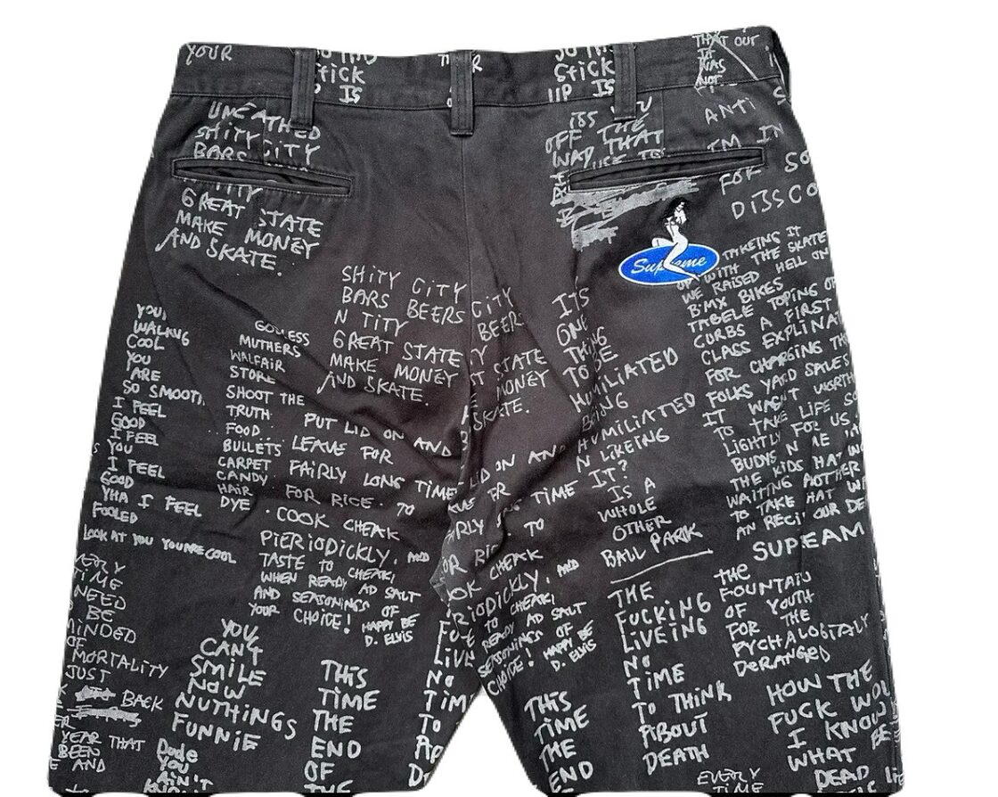 23SS Supreme × Gonz Poems Chino Pant Black | PAY ID