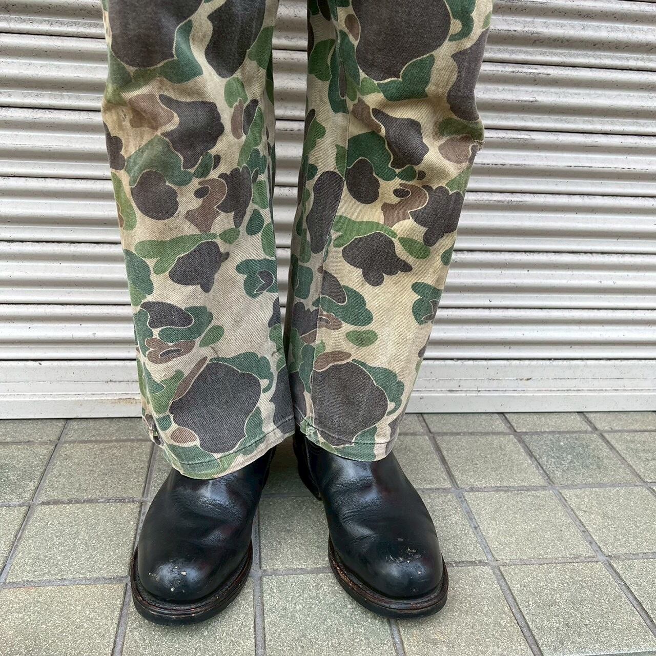 80s STLINGOUTDOORSINC ダックハンターカモ ダックハント ツナギ