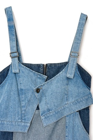 アウラアイラ AULA AILA FRONT AND BACK DENIM JUMPER SKIRT