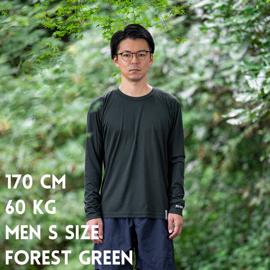 RIDGE MOUNTAIN GEAR】Merino Basic Tee Long Sleeve | ZERODAY