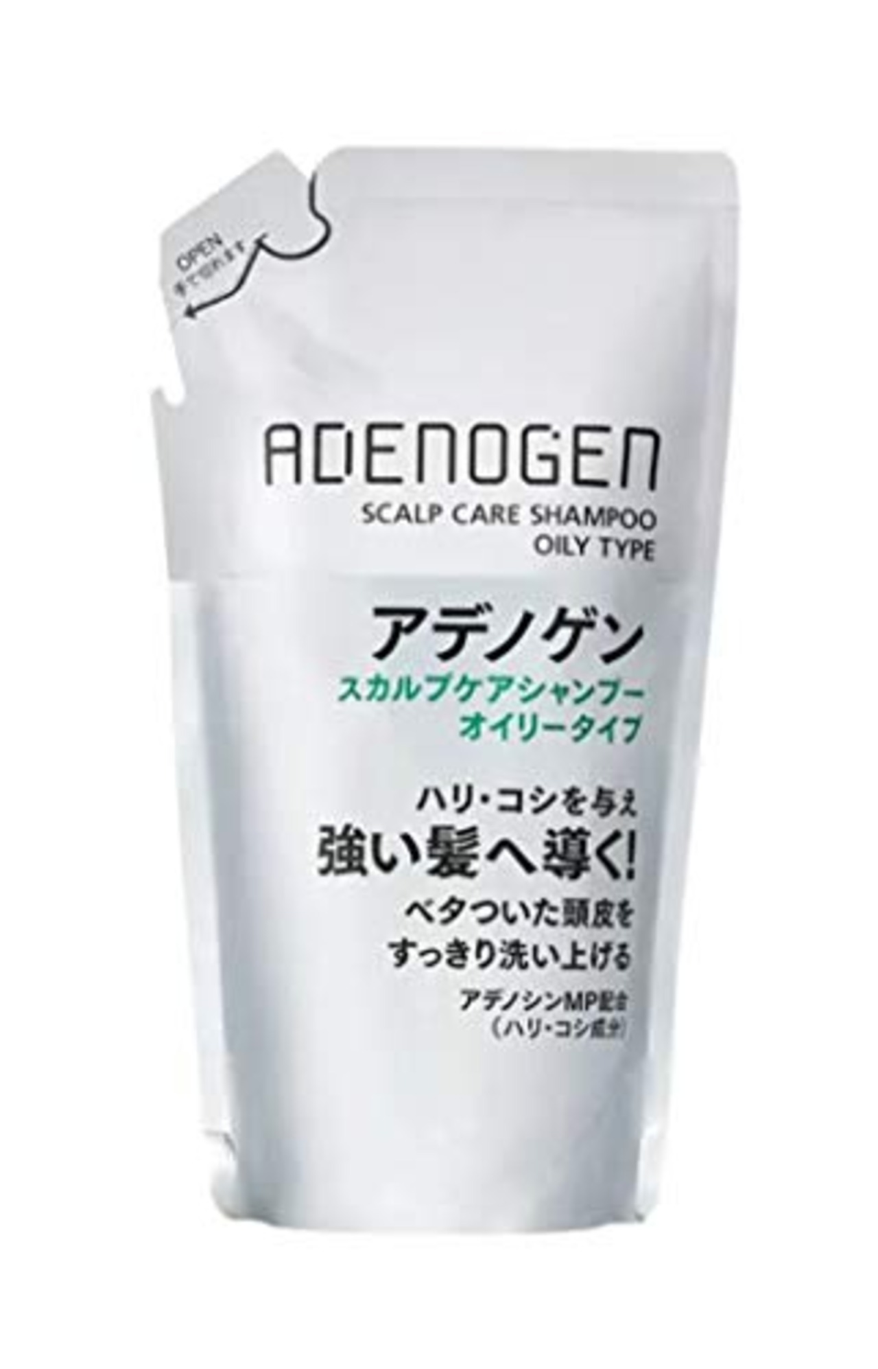 アデノゲン (ADENOGEN) アデノゲン スカルプケアシャンプー (オイリータイプ) 液体 単品 詰替え用 310ミリリットル (x 1)