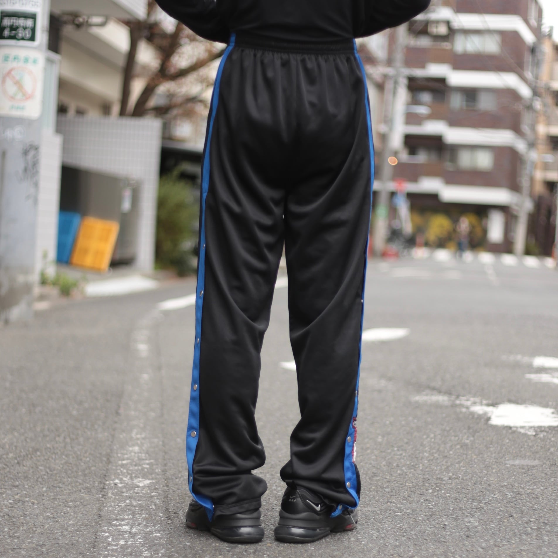 vintage adidas サイドライン&スナップボタン ジャージートラック