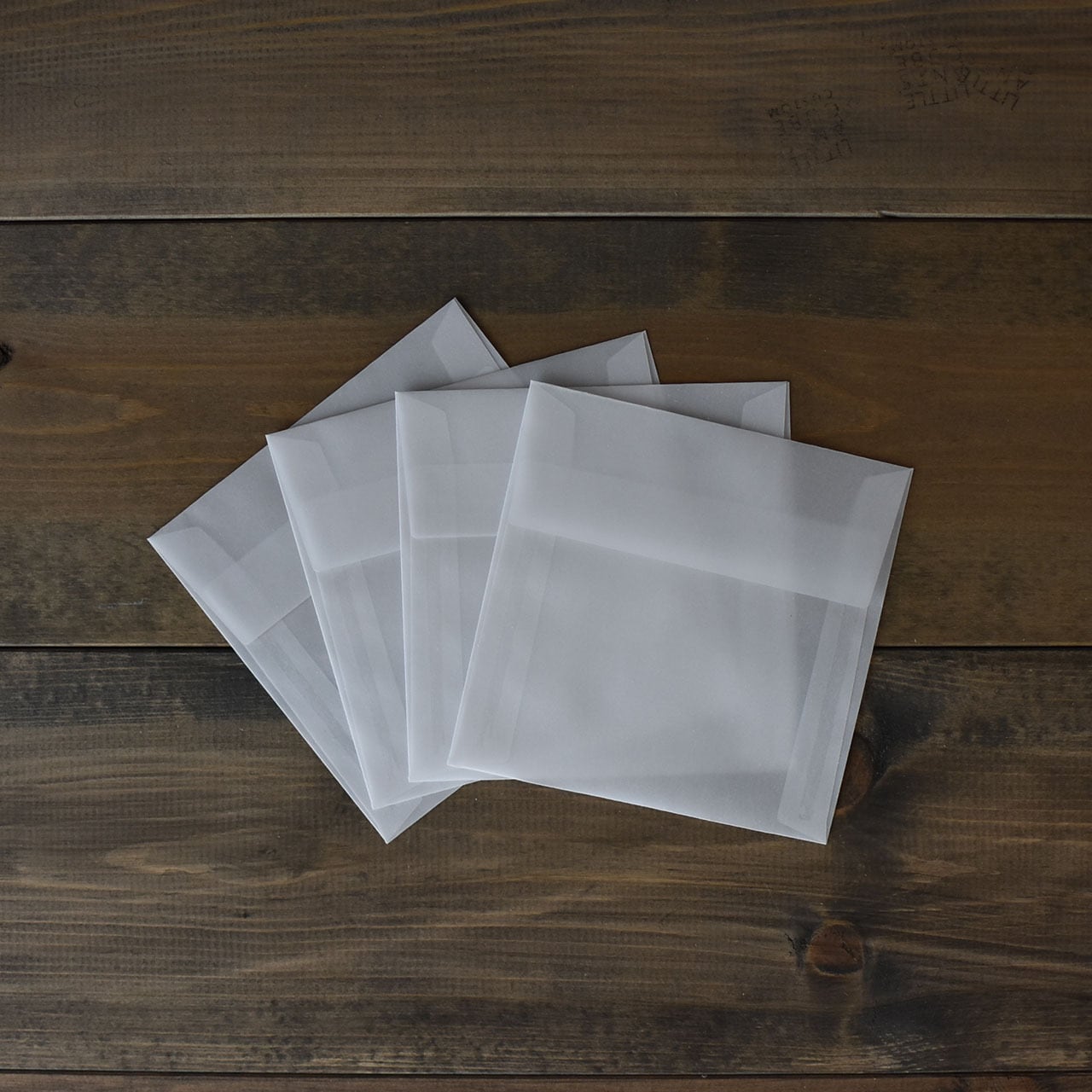 透ける封筒 トレーシングペーパー 20枚入 125×125mm | 小さな箱屋