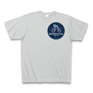 iwapucci cycle Tシャツ ラウンドロゴ グレー