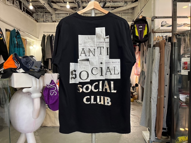 ANTI SOCIAL SOCIAL CLUB × FRAGMENT POP BY JUN LIMITED BACK LOGO TEE BLACK XL 80330