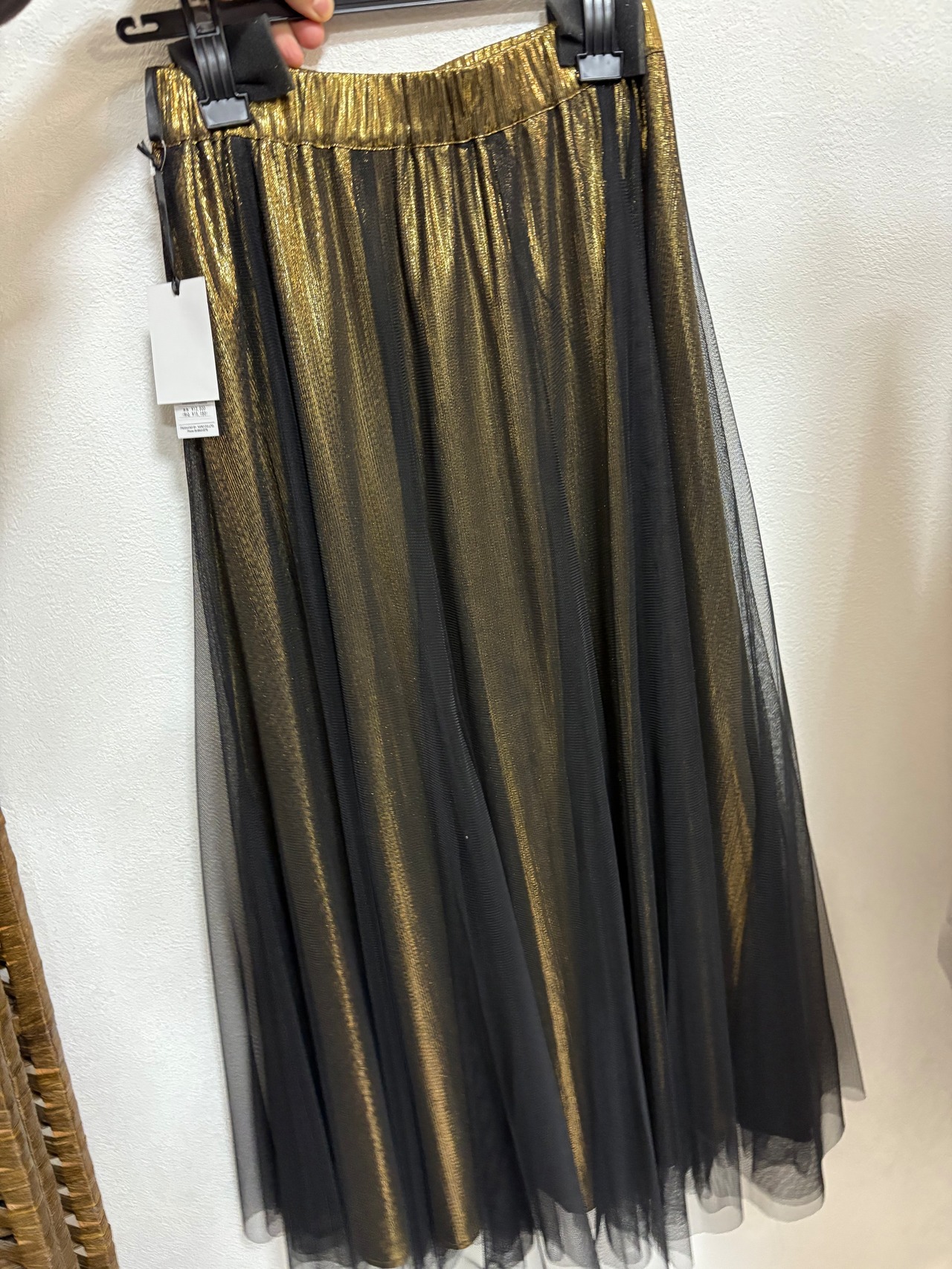 La dulee ギラギラゴールドチュールスカート