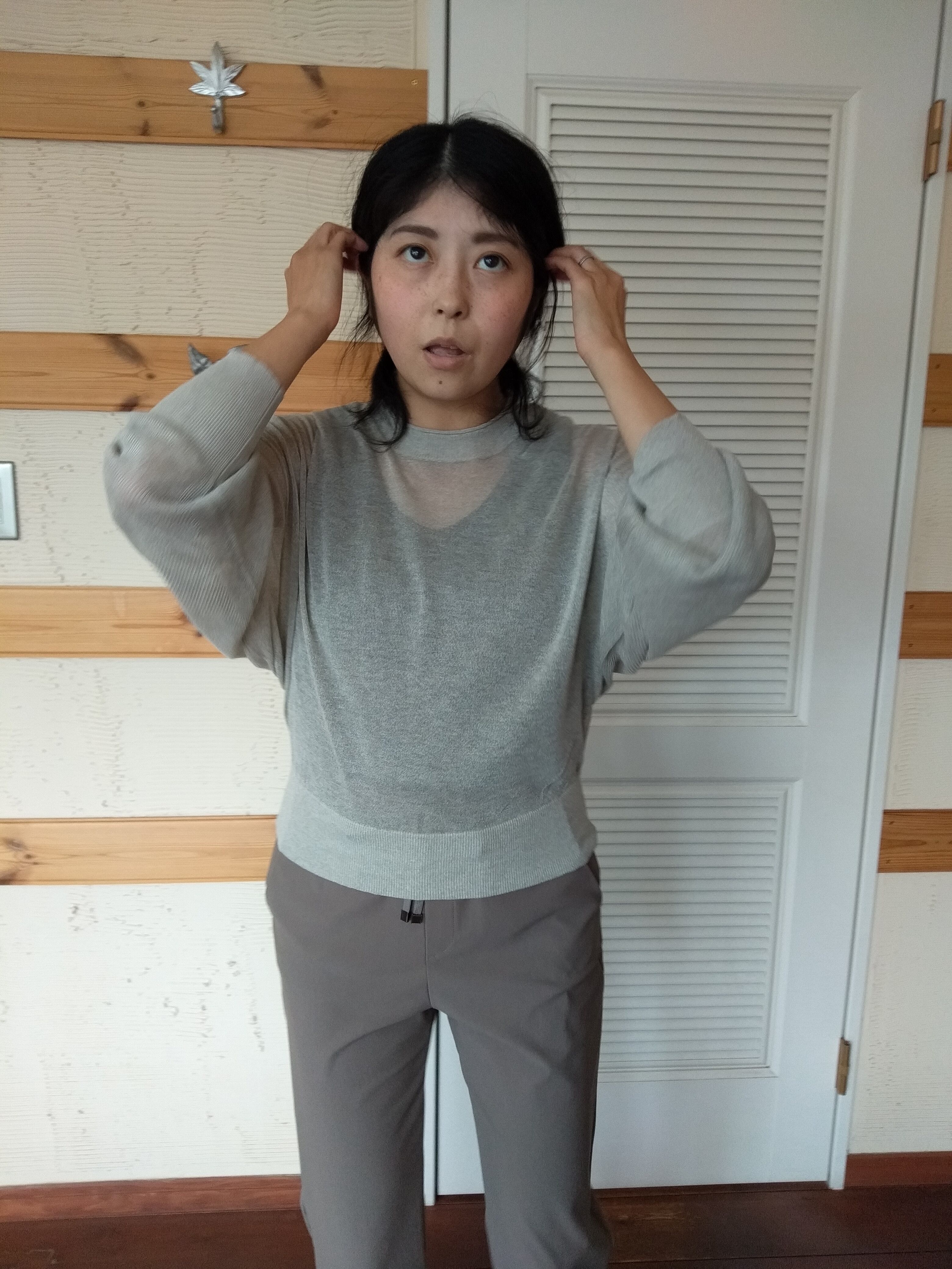 ブライト糸シアーニット ayane | ONE+ONE STORE