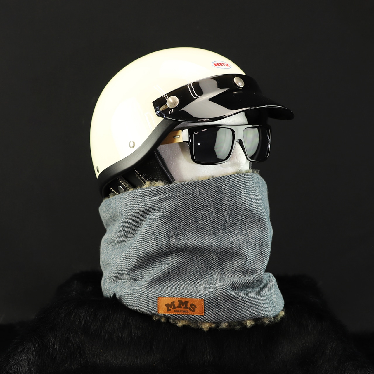 ROBIN NECK WARMER ソフトデニム&ワイルドイエロー