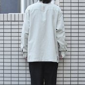 GEGRGE fake suede shirt cream