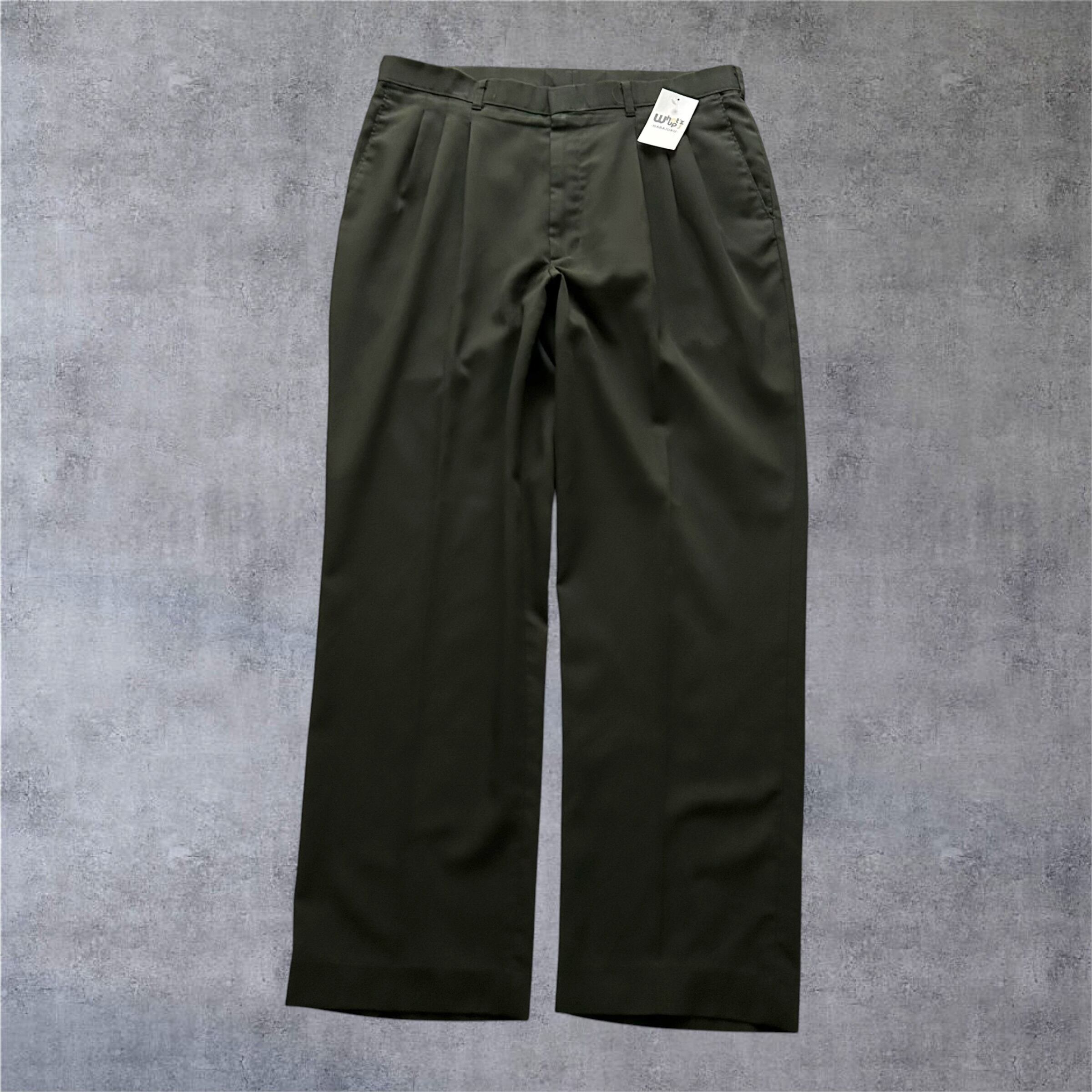 2000s HAGGAR CLOTHING Polyester 3tuck Slacks ①【高円寺店】
