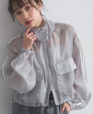 ナンバーミーTOKYO" SHEER TRUCK SHORT JACKET"GRAY