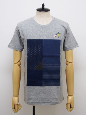 FDMTL (ファンダメンタル) PATCHWORK TEE / GRAY   TE15-2