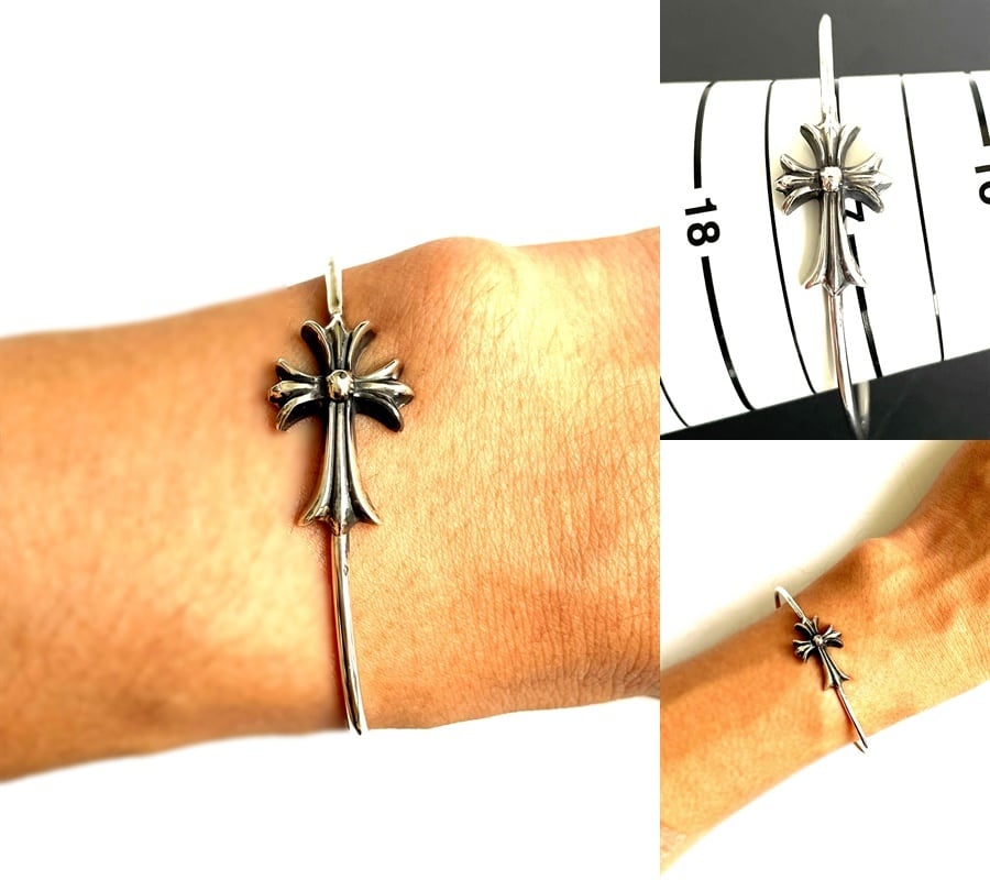 クロムハーツ TINY CH CROSS SKINNY BANGLE | nate-hospital.com