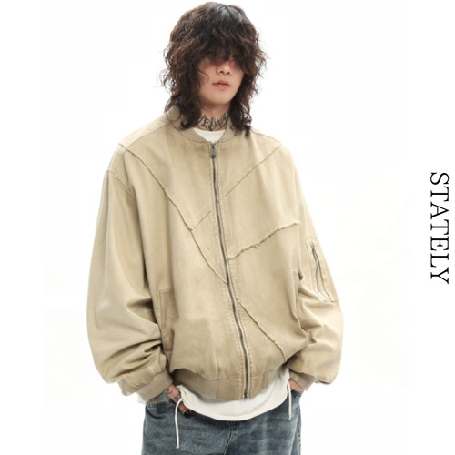 Washed Seam ウォッシュドブルゾン/2color_O96 画像