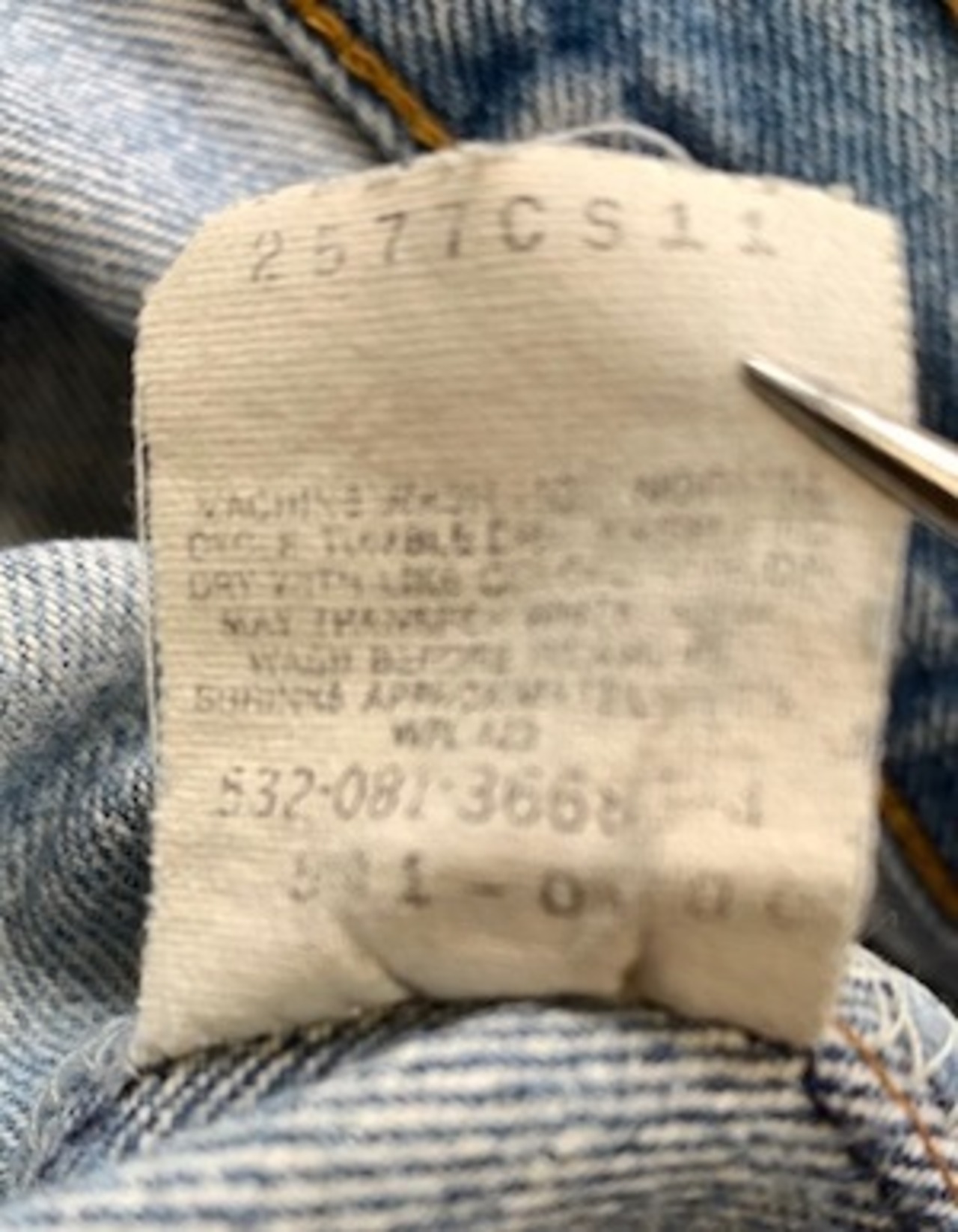 112 リーバイス 501レギュラー古着 1991年米国製 刻印532      W 82cm(ぐるり)L 76cm(股下)#copri