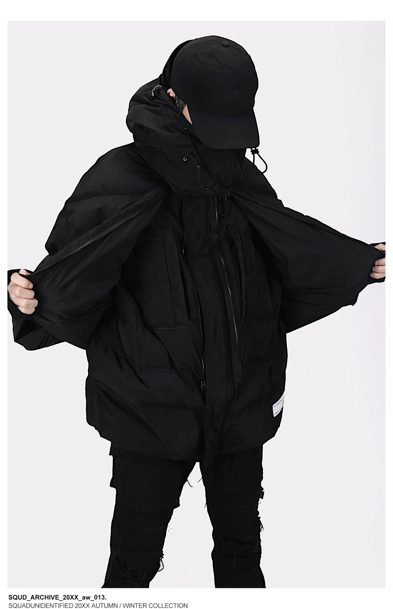 SQUD ダブルレイヤーパフジャケット