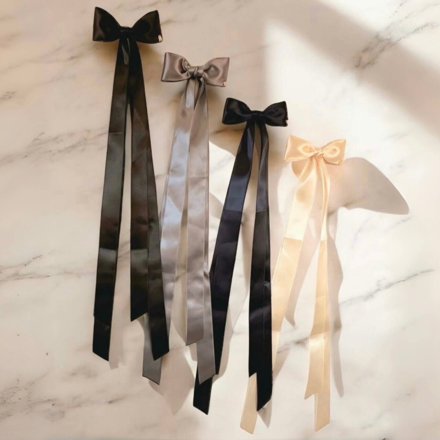 ロングサテンリュバンクリップ