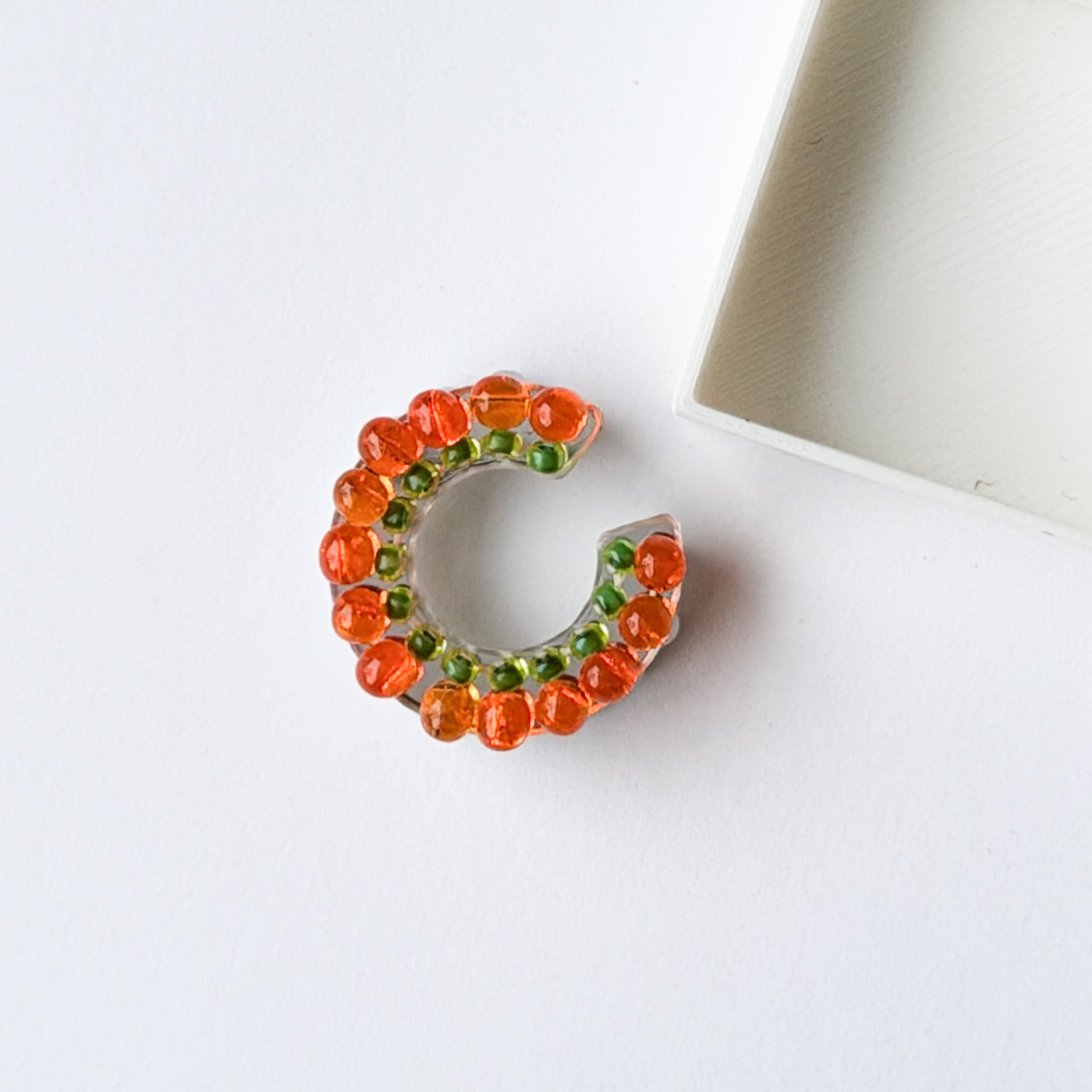 puzzle ring ear cuff 'bicolor' [02]