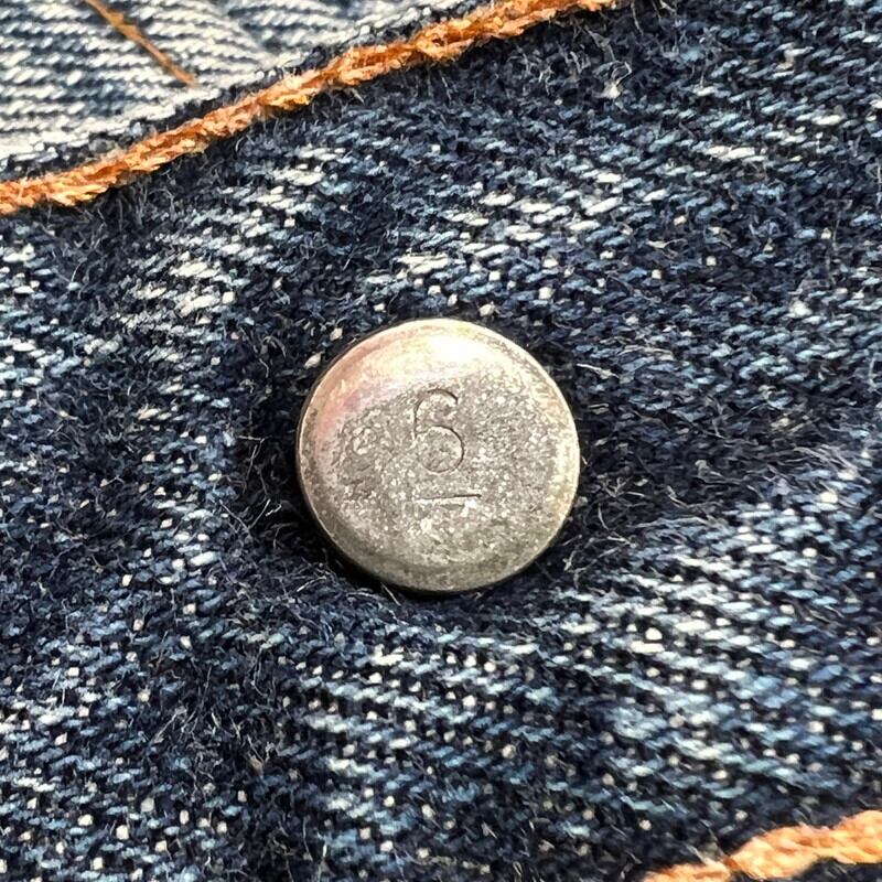 60's 70's LEVI'S リーバイス 501 デニム Big E 並行ステッチ 刻印6 足