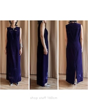 deep purple velours maxi dress-5232-10
