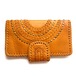 ボヘミアン 本革 レザー ウォレット(キャメルスタッズ)  財布 長財布 母子手帳ケース パスポート入れ 【バリ直輸入】